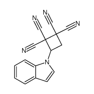 1-(2,2,3,3-Tetracyano-1-cyclobutyl)indole Structure