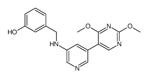 3-[[[5-(2,4-dimethoxypyrimidin-5-yl)pyridin-3-yl]amino]methyl]phenol结构式