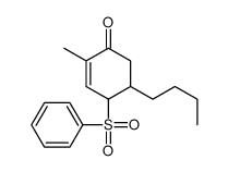 4-(benzenesulfonyl)-5-butyl-2-methylcyclohex-2-en-1-one结构式