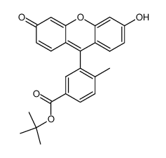 3-(6-Hydroxy-3-oxo-3H-xanthen-9-yl)-4-methyl-benzoic acid tert-butyl ester Structure
