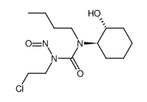 1-butyl-3-(2-chloroethyl)-1-((1R,2R)-2-hydroxycyclohexyl)-3-nitrosourea Structure