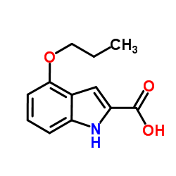 4-Propoxy-1H-indole-2-carboxylic acid结构式