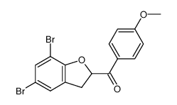 2-anisoyl-5,7-dibromo-2,3-dihydrobenzofuran Structure
