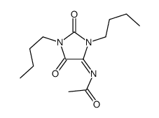 N-(1,3-dibutyl-2,5-dioxoimidazolidin-4-ylidene)acetamide结构式