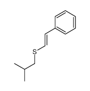 2-(2-methylpropylsulfanyl)ethenylbenzene Structure