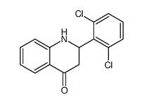 2-(2,6-dichlorophenyl)-2,3-dihydro-1H-quinolin-4-one结构式