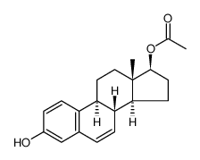 Estra-1,3,5(10),6-tetraene-3,17-diol, 17-acetate, (17β) Structure