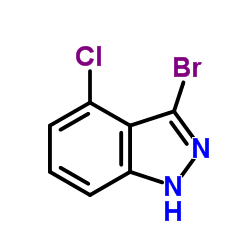 3-Bromo-4-chloro-1H-indazole structure