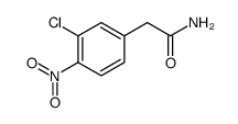 Benzeneacetamide, 3-chloro-4-nitro Structure