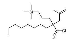 2-(2-methylprop-2-enyl)-2-(3-trimethylsilylpropyl)decanoyl chloride Structure