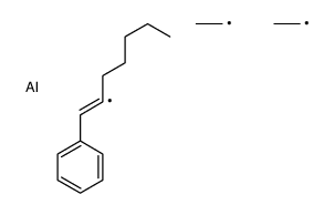 diethyl(1-phenylhept-1-en-2-yl)alumane结构式