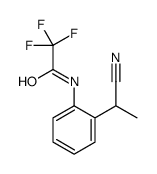 N-[2-(1-cyanoethyl)phenyl]-2,2,2-trifluoroacetamide结构式