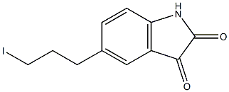 5-(3-iodopropyl)indoline-2,3-dione结构式