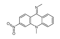 N,10-dimethyl-3-nitroacridin-9-imine Structure