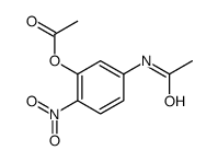 (5-acetamido-2-nitrophenyl) acetate Structure