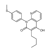3-butyl-4-hydroxy-1-(4-methylsulfanylphenyl)-1,8-naphthyridin-2-one Structure