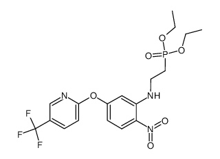 {2-[2-Nitro-5-(5-trifluoromethyl-pyridin-2-yloxy)-phenylamino]-ethyl}-phosphonic acid diethyl ester Structure