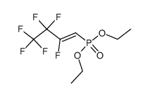 diethyl (Z)-1-hydryl-F-1-butene-1-phosphonate结构式