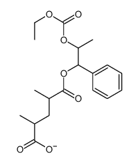 5-(2-ethoxycarbonyloxy-1-phenylpropoxy)-2,4-dimethyl-5-oxopentanoate Structure