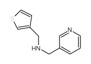 1-pyridin-3-yl-N-(thiophen-3-ylmethyl)methanamine structure