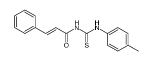 N-(E)-cinnamoyl-N’-(4-methylphenyl)thiourea结构式
