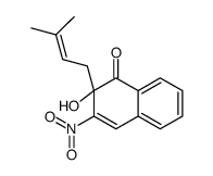 2-hydroxy-2-(3-methylbut-2-enyl)-3-nitronaphthalen-1-one Structure