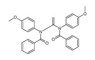 N-[1-(N-benzoyl-4-methoxyanilino)ethenyl]-N-(4-methoxyphenyl)benzamide Structure