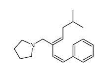 1-[5-methyl-2-(2-phenylethenyl)hex-2-enyl]pyrrolidine Structure