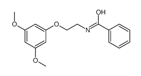N-[2-(3,5-dimethoxyphenoxy)ethyl]benzamide结构式
