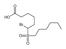 6-bromo-6-hexylsulfonylhexanoic acid Structure