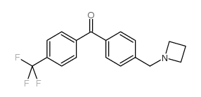 4-AZETIDINOMETHYL-4'-TRIFLUOROMETHYLBENZOPHENONE结构式