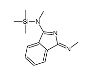 N-methyl-3-methylimino-N-trimethylsilylisoindol-1-amine结构式