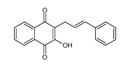 2-hydroxy-3-(3-phenylallyl)-1,4-naphthoquinone Structure