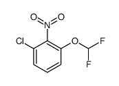 Benzene, 1-chloro-3-(difluoromethoxy)-2-nitro- Structure