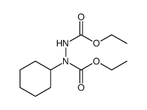 1,2-Hydrazinedicarboxylic acid, 1-cyclohexyl-, 1,2-diethyl ester Structure