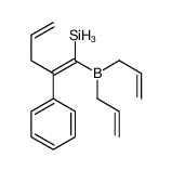 [1-bis(prop-2-enyl)boranyl-2-phenylpenta-1,4-dienyl]silane Structure