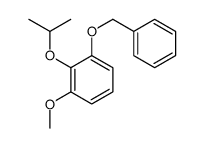 1-methoxy-3-phenylmethoxy-2-propan-2-yloxybenzene结构式