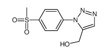 [3-(4-methylsulfonylphenyl)triazol-4-yl]methanol Structure