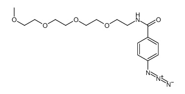 4-azido-N-[2-[2-[2-(2-methoxyethoxy)ethoxy]ethoxy]ethyl]benzamide Structure