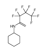 N-(3,3,4,4,5,5,5-heptafluoropent-1-en-2-yl)cyclohexanamine结构式
