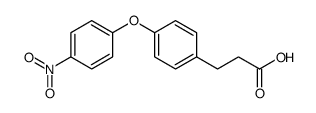 Benzenepropanoic acid, 4-(4-nitrophenoxy) Structure