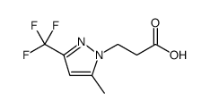 1H-Pyrazole-1-propanoic acid, 5-methyl-3-(trifluoromethyl)结构式