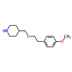4-{[2-(4-Methoxyphenyl)ethoxy]methyl}piperidine Structure