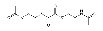 N-[2-(2-acetamidoethylsulfanylcarbonylformyl)sulfanylethyl]acetamide Structure