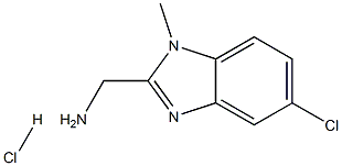 [(5-chloro-1-methyl-1H-benzimidazol-2-yl)methyl]amine hydrochloride结构式
