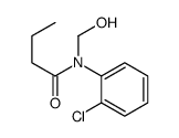 N-(2-chlorophenyl)-N-(hydroxymethyl)butanamide结构式