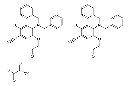 2-chloro-4-(dibenzylamino)-5-(2'-hydroxyethoxy)benzenediazonium oxalate结构式