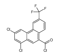 1,3-dichloro-6-(trifluoromethyl)phenanthren-9-carbonyl chloride Structure