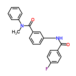 3-[(4-Fluorobenzoyl)amino]-N-methyl-N-phenylbenzamide Structure