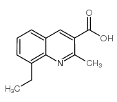 8-乙基-2-甲基喹啉-3-羧酸结构式